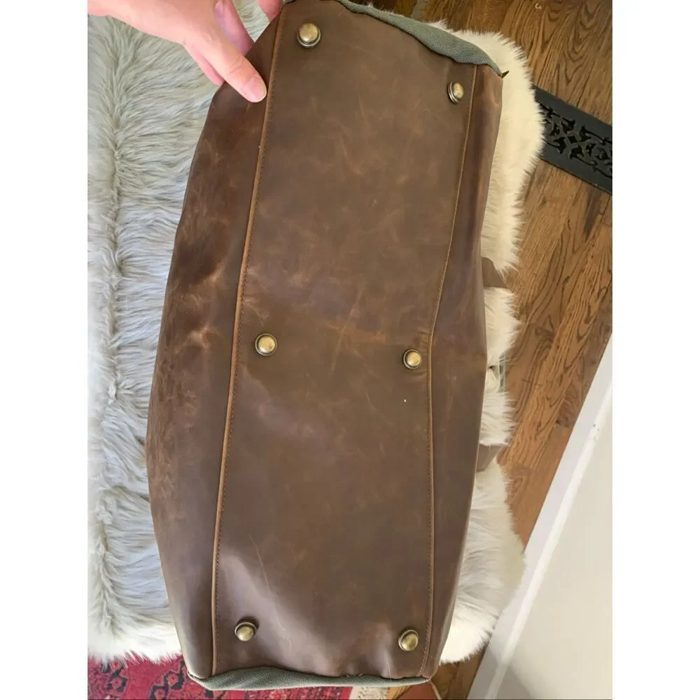 NWT Finley Mill Collection Origaudio Danville Weekender Duffel Bag Faux Leather